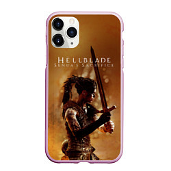 Чехол iPhone 11 Pro матовый Game Hellblade, цвет: 3D-розовый
