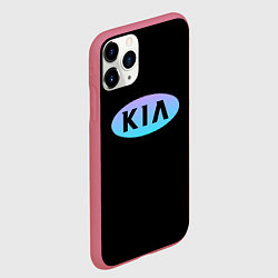Чехол iPhone 11 Pro матовый KIA logo neon, цвет: 3D-малиновый — фото 2