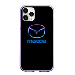 Чехол iPhone 11 Pro матовый Mazda neon logo