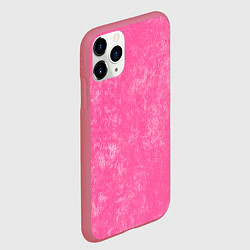 Чехол iPhone 11 Pro матовый Pink bleached splashes, цвет: 3D-малиновый — фото 2