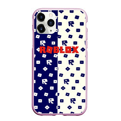 Чехол iPhone 11 Pro матовый Roblox pattern, цвет: 3D-розовый