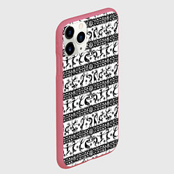 Чехол iPhone 11 Pro матовый Боги индейцев хайда - Кокопелли, цвет: 3D-малиновый — фото 2