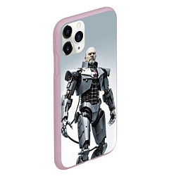 Чехол iPhone 11 Pro матовый Cyber Lenin - ai art, цвет: 3D-розовый — фото 2