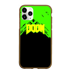 Чехол iPhone 11 Pro матовый Doom кислотное лого