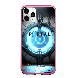 Чехол iPhone 11 Pro матовый Portal logo game