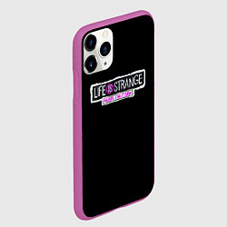 Чехол iPhone 11 Pro матовый Life is strange logo game, цвет: 3D-фиолетовый — фото 2