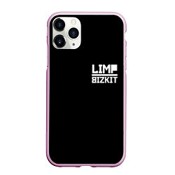 Чехол iPhone 11 Pro матовый Lim Bizkit logo, цвет: 3D-розовый