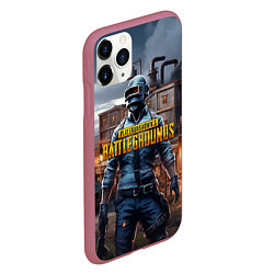 Чехол iPhone 11 Pro матовый PUBG персонаж из игры, цвет: 3D-малиновый — фото 2