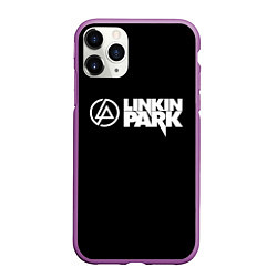 Чехол iPhone 11 Pro матовый Linkin park logo rock music