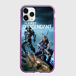 Чехол iPhone 11 Pro матовый The first descendant персонажи, цвет: 3D-фиолетовый