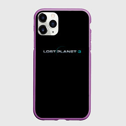 Чехол iPhone 11 Pro матовый Lost planet 3, цвет: 3D-фиолетовый