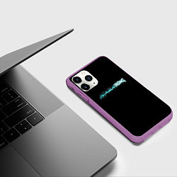Чехол iPhone 11 Pro матовый Metal gear rising logo, цвет: 3D-фиолетовый — фото 2