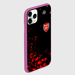 Чехол iPhone 11 Pro матовый Arsenal spash, цвет: 3D-фиолетовый — фото 2