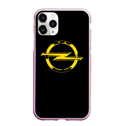 Чехол iPhone 11 Pro матовый Opel yellow, цвет: 3D-розовый