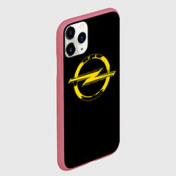 Чехол iPhone 11 Pro матовый Opel yellow, цвет: 3D-малиновый — фото 2