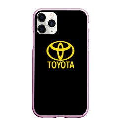 Чехол iPhone 11 Pro матовый Toyota yellow, цвет: 3D-розовый