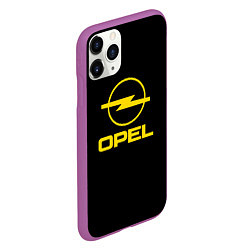 Чехол iPhone 11 Pro матовый Opel yellow, цвет: 3D-фиолетовый — фото 2