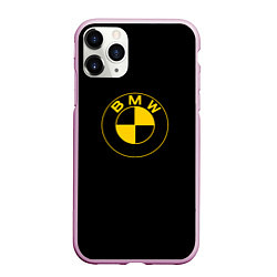 Чехол iPhone 11 Pro матовый BMW logo yellow