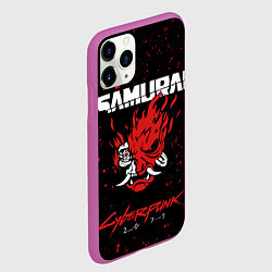 Чехол iPhone 11 Pro матовый Cyberpunk 2077 Samurai lego, цвет: 3D-фиолетовый — фото 2