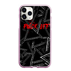 Чехол iPhone 11 Pro матовый F*ck off, цвет: 3D-розовый