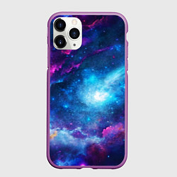 Чехол iPhone 11 Pro матовый Комета, цвет: 3D-фиолетовый