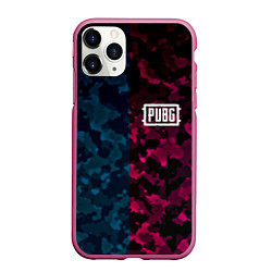 Чехол iPhone 11 Pro матовый PUBG camo texture