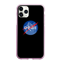 Чехол iPhone 11 Pro матовый Doge мем, цвет: 3D-розовый