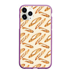 Чехол iPhone 11 Pro матовый The baguette pattern