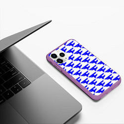 Чехол iPhone 11 Pro матовый FaZe Clan pattern team, цвет: 3D-фиолетовый — фото 2