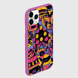 Чехол iPhone 11 Pro матовый О Париж, цвет: 3D-фиолетовый — фото 2