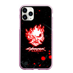 Чехол iPhone 11 Pro матовый Samurai flame logo