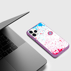Чехол iPhone 11 Pro матовый Баерн Мюнхен, цвет: 3D-фиолетовый — фото 2