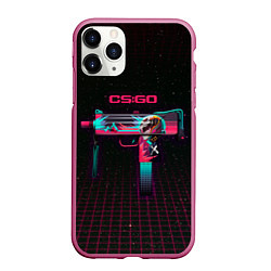 Чехол iPhone 11 Pro матовый MAC-10 Neon Rider - CS:GO, цвет: 3D-малиновый