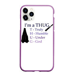 Чехол iPhone 11 Pro матовый Im a thug