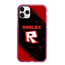 Чехол iPhone 11 Pro матовый Roblox текстура мобайл гейм