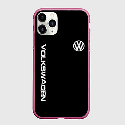 Чехол iPhone 11 Pro матовый Volkswagen logo white