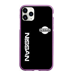 Чехол iPhone 11 Pro матовый Nissan logo white auto