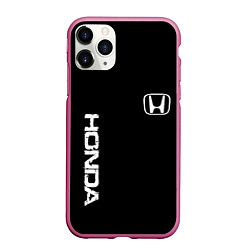 Чехол iPhone 11 Pro матовый Honda white logo auto