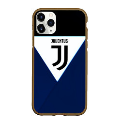 Чехол iPhone 11 Pro матовый Juventus sport geometry color, цвет: 3D-коричневый