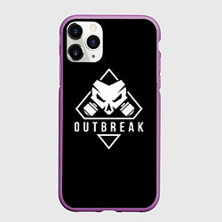 Чехол iPhone 11 Pro матовый Rainbow six outbreak, цвет: 3D-фиолетовый