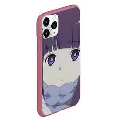 Чехол iPhone 11 Pro матовый Sousou no Frieren Ферн sad face, цвет: 3D-малиновый — фото 2