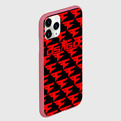 Чехол iPhone 11 Pro матовый Counter strike faze clan, цвет: 3D-малиновый — фото 2