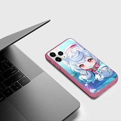 Чехол iPhone 11 Pro матовый Genshin Impact Сиджвин, цвет: 3D-малиновый — фото 2
