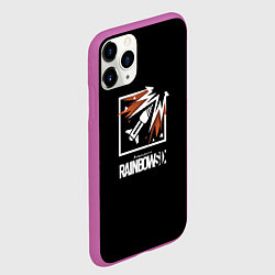 Чехол iPhone 11 Pro матовый Rainbow six action game, цвет: 3D-фиолетовый — фото 2