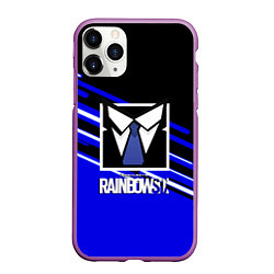 Чехол iPhone 11 Pro матовый Rainbow six geometry steel