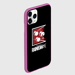 Чехол iPhone 11 Pro матовый Rainbow six game ubisoft, цвет: 3D-фиолетовый — фото 2