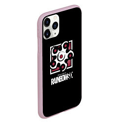 Чехол iPhone 11 Pro матовый Радуга 6 шутер гейм, цвет: 3D-розовый — фото 2