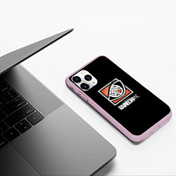 Чехол iPhone 11 Pro матовый Rainbow six logo ubisoft favorite, цвет: 3D-розовый — фото 2
