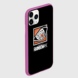 Чехол iPhone 11 Pro матовый Rainbow six logo ubisoft favorite, цвет: 3D-фиолетовый — фото 2
