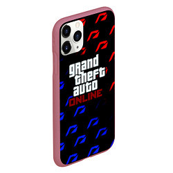 Чехол iPhone 11 Pro матовый NFS x GTA pattern, цвет: 3D-малиновый — фото 2